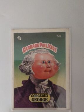 Topps Garbage Pail Kids Gorgeous George - green, purple, pink